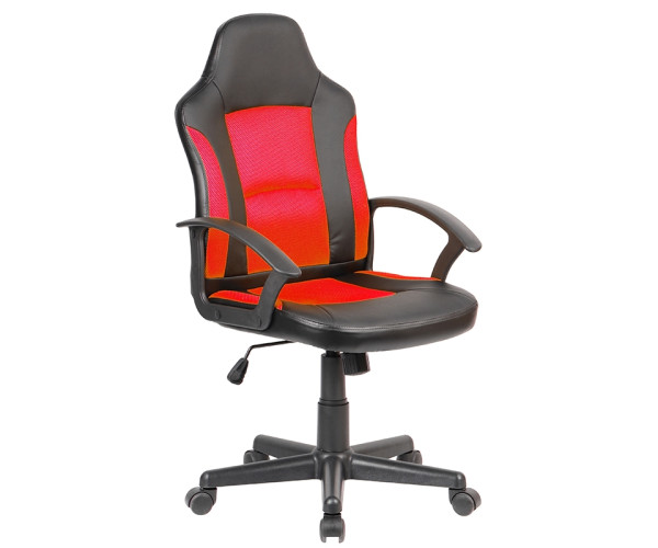 A6130 ΜΑΥΡΟ/ΚΟΚΚΙΝΟ ΠΟΛΥΘΡΟΝΑ ΓΡΑΦΕΙΟΥ 57X57X42-100/52-110εκ.